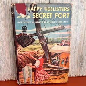 Happy Hollisters and the Secret Fort Vintage 1955 HC with DJ